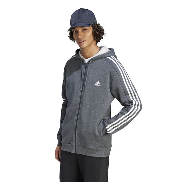 Adidas 3 stripes logo over the head hoody clearance mens