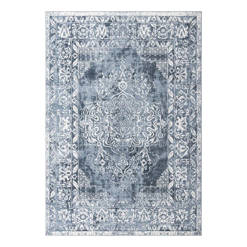 Unique Loom Bodleian Oxford Rug, Blue, 10X13 Ft