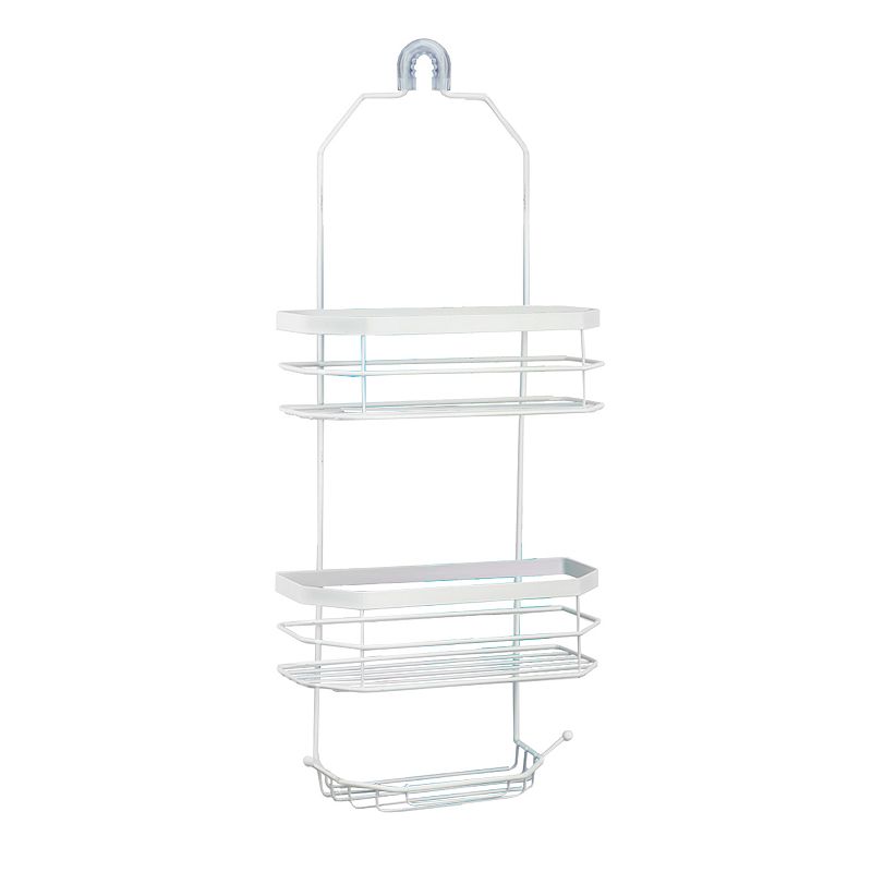 Bath Bliss 3 Tier Plastic Shower Caddy, White