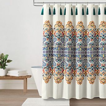 Lush Decor Boho Medallion Shower Curtain