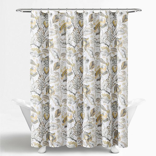 Lush Decor Cynthia Jacobean Shower Curtain