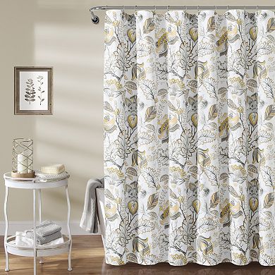Lush Decor Cynthia Jacobean Shower Curtain