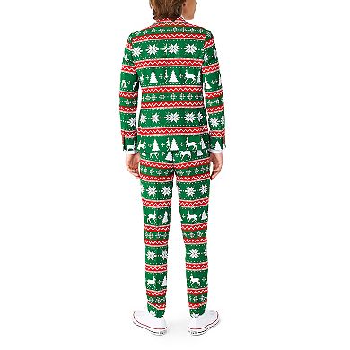 Boys 2-16 OppoSuits Festive Holiday Jacket, Pants & Tie Suit Set