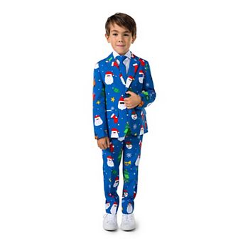Boys 2-8 OppoSuits Festive Holiday Jacket, Pants & Tie Suit Set