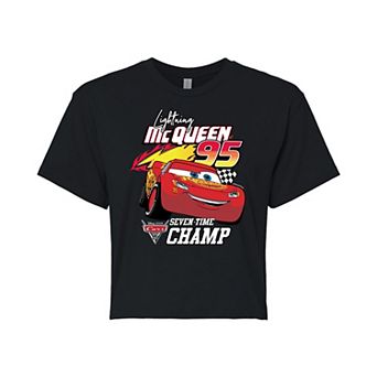 Disney / Pixar's Cars Juniors' McQueen Cropped Graphic Tee
