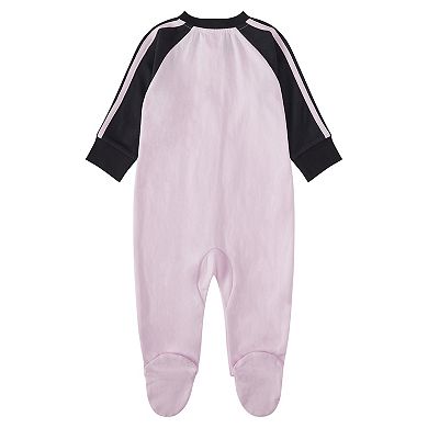Baby Girl adidas 3s Zip Sleep & Play