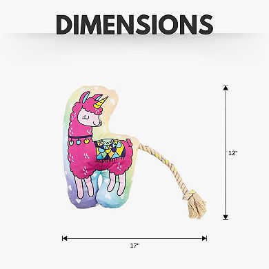 Magical Llama Squeaker Dog Chew Toy Plush Dog Toy