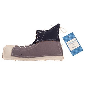 Country Living Canvas & Jute Shoe-Shaped Dog Chew Toy