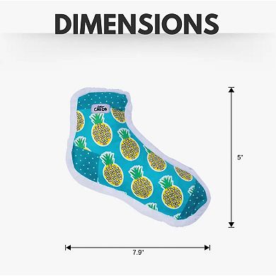 Squeaking Pineapple Plush Sock Dog Toy Whimsical Design