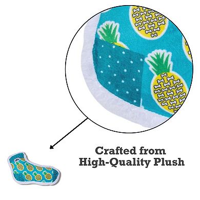 Squeaking Pineapple Plush Sock Dog Toy Whimsical Design
