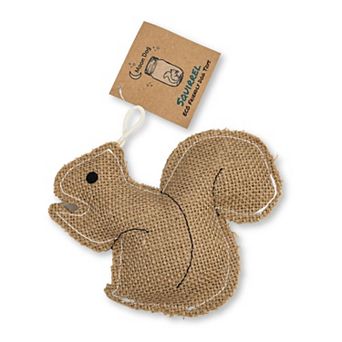 Rustic Jute Squirrel Dog Chew Toy