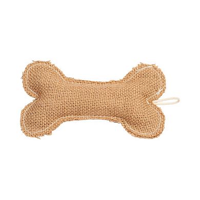 Country Living Jean Leather-Jute Bone Pillow Dog Chew Toy
