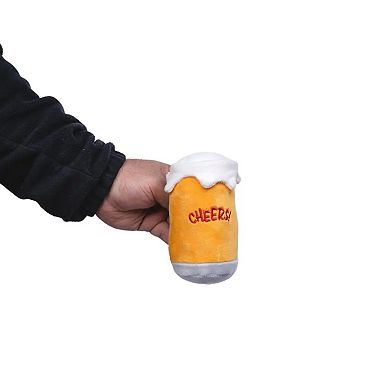 Beer-cheers Crinkle And Squeaky Plush Dog Toy Combo