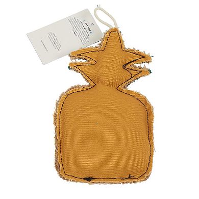 Eco-friendly Pineapple Canvas And Jute Dog Toy