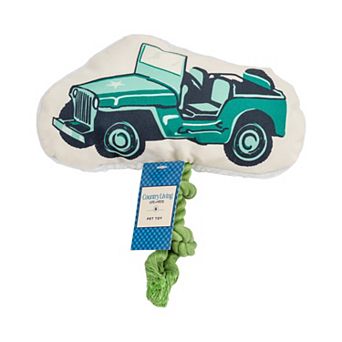 Country Living Retro Army Jeep Squeaker Dog Chew Toy