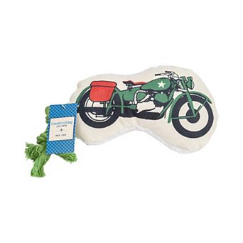 Country Living Retro Army Motorcycle Squeaker Dog Chew Toy