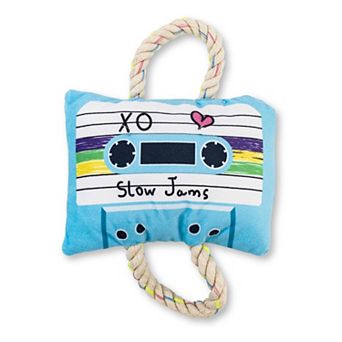 Retro Cassette Tape Squeaker Dog Chew Toy