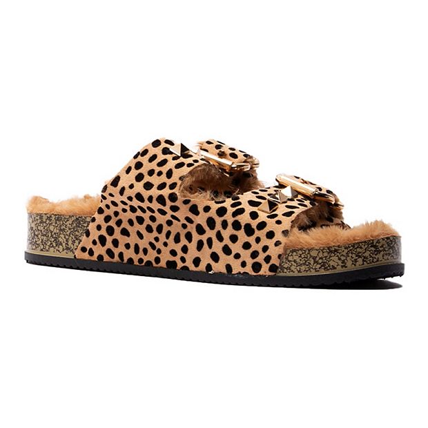 Qupid best sale leopard sandals