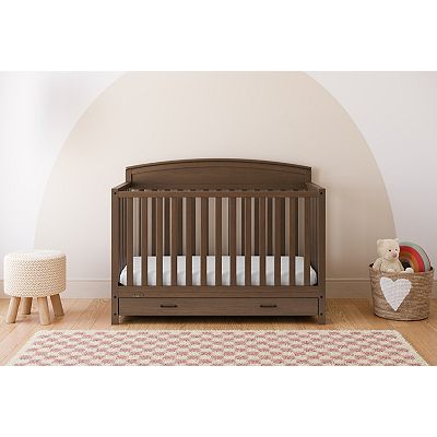 Graco Benton 5-in-1 Convertible Crib with Drawer - Espresso