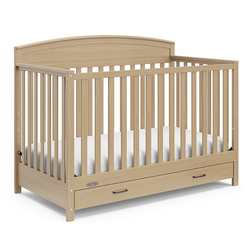Graco Benton 5-in-1 Convertible Crib with Drawer - Espresso, Brown