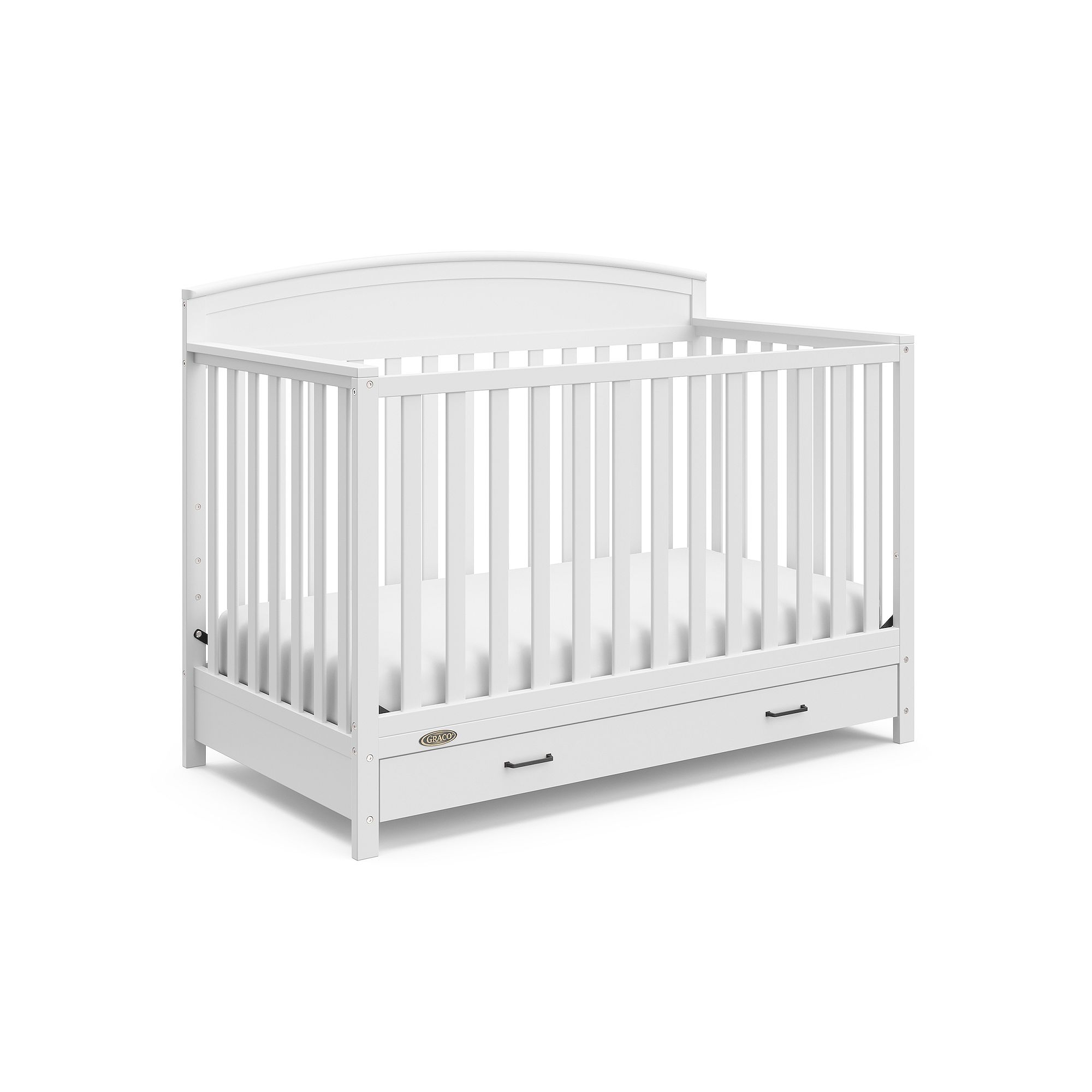 Graco Benton 5-in-1 Convertible Crib with Drawer - Espresso, White