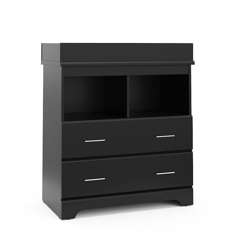 Storkcraft - Brookside 2 Drawer Changing Chest - Black