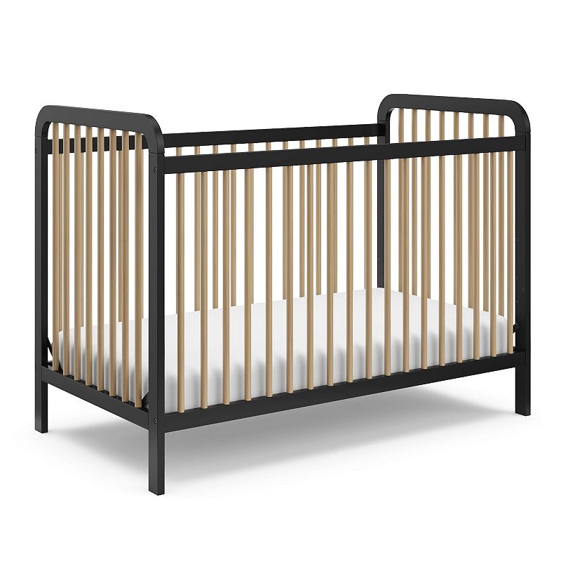Storkcraft Pasadena 3-in-1 Convertible Crib, Black Brown
