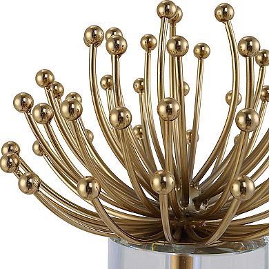 Uttermost Aga Modern Gold Finish Sculptures Table Decor, 2-Piece Set