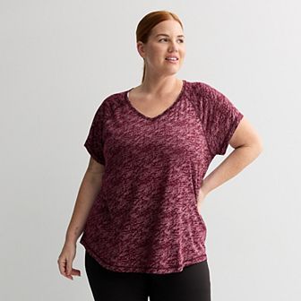 Plus Size Tek Gear® Core V-Neck Tee