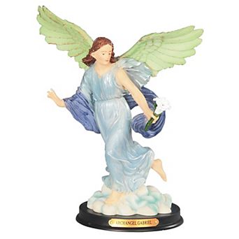 FC Design 10"H Archangel Gabriel Statue The Messenger Angel Holy Figurine Religious Decoration Home Room Decor