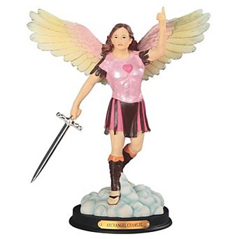 FC Design 10"H Archangel Chamuel Statue Angel of Peaceful Relationships Holy Figurine Religious Decoration Home Room Decor