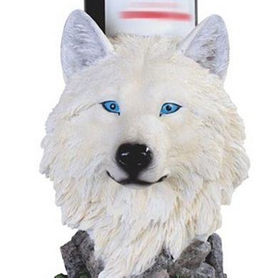 FC Design 7.75"H Snow Wolf Wine Rack Bottle Holder Dining Room Decoration Figurine