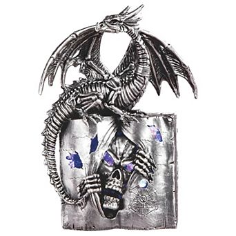 Fc Design 8"H Black Dragon On Light Up LED Orb Fantasy Decoration Collectible Figurines Home Room Decor