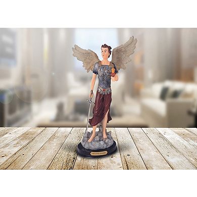 FC Design 12"H Archangel Jehudiel Statue Saint Jegudiel The Angel of Work Holy Figurine Religious Decoration Sculpture Home Room Decor