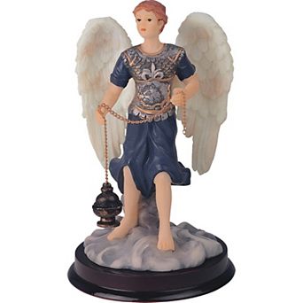 FC Design 6"H Archangel Sealtiel Statue Angel of Prayer Holy Figurine Religious Decoration Home Room Decor