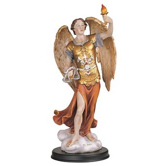 FC Design 12"H Archangel Uriel Statue Angel of Wisdom Holy Figurine Religious Decoration Sculpture Home Room Decor