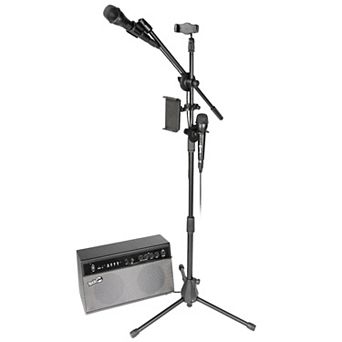 RockJam Bluetooth Karaoke Machine & PA System with 2 Karaoke Microphones