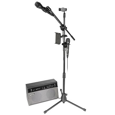 ROCK JAM KARAOKE Bluetoothスピーカー＆マイクセット Amazon | JYX ワイヤレスマイク スピーカーセット 拡声器 Bluetooth