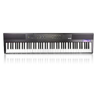 RockJam 88-Key Digital Piano with Semi-Weighted Keys, Sustain Pedal & Lessons