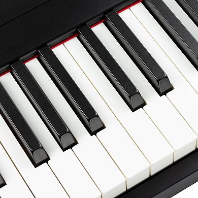 RockJam 88-Key Digital Piano with Semi-Weighted Keys, Sustain Pedal & Lessons