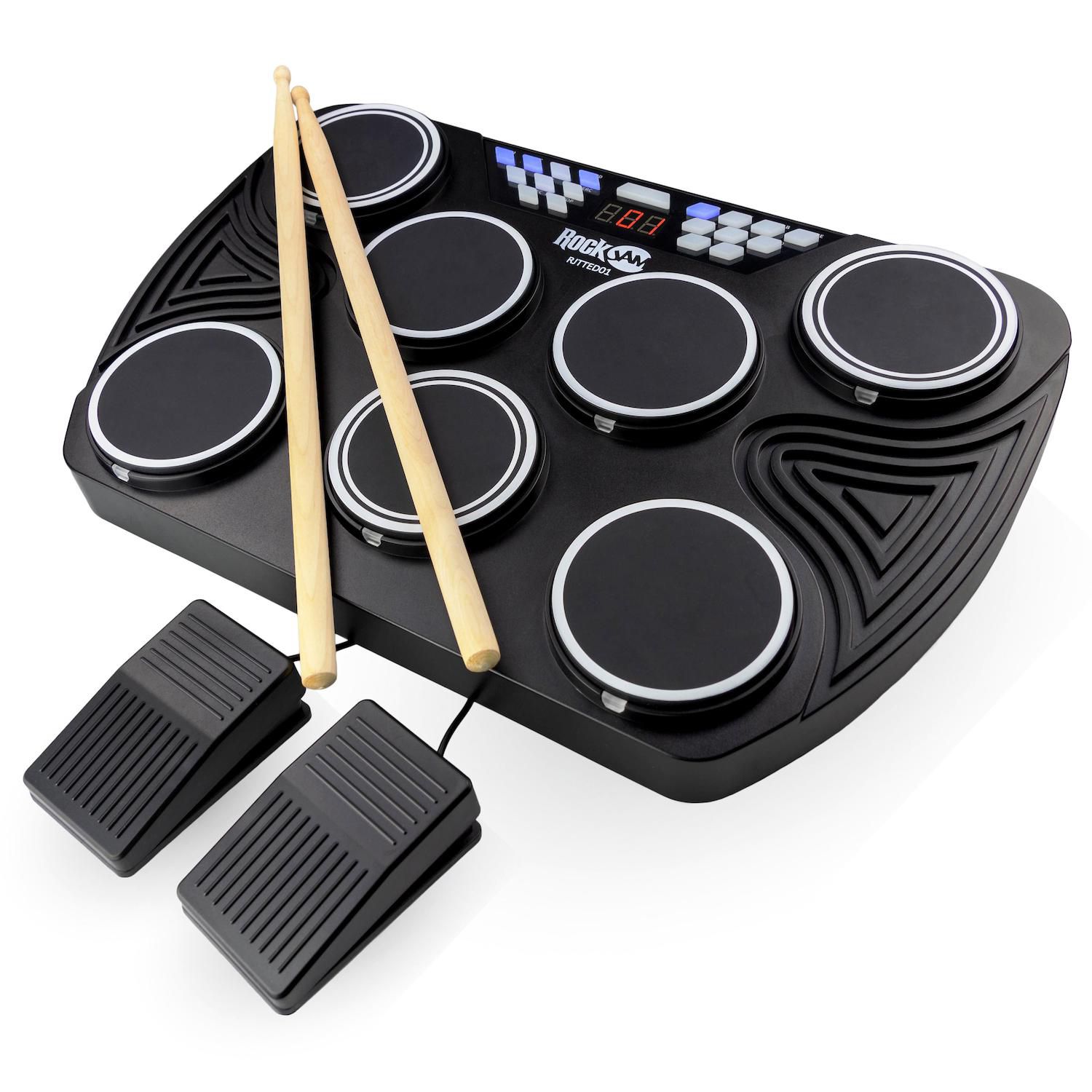 Kit de bateria MIDI Bluetooth eletrônico padKit de bateria MIDI Bluetooth eletrônico pad  