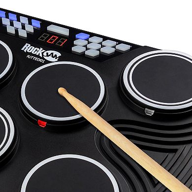 RockJam 7-Pad Electronic Bluetooth MIDI Drum Kit