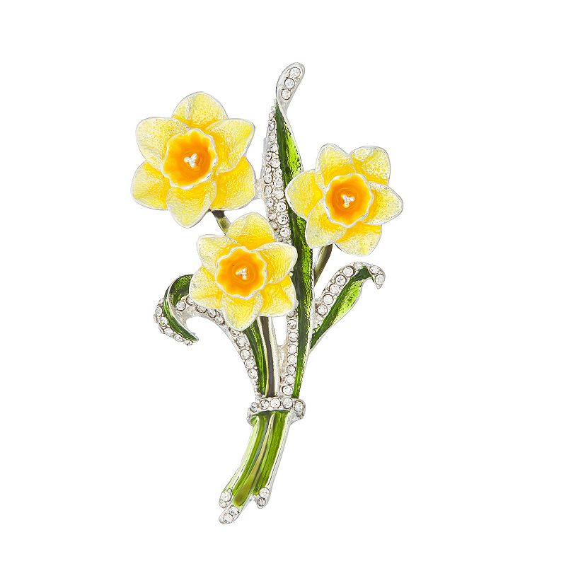 Napier Summer Daffodil Pin, Womens, Yellow
