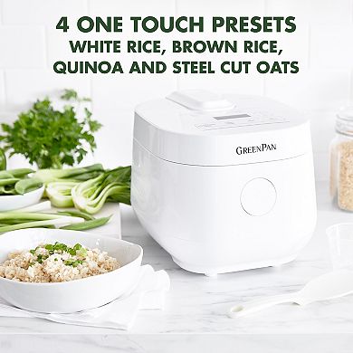 GreenPan Electrics PFAS-Free Nonstick Ceramic 8-Cup Rice & Grains Cooker