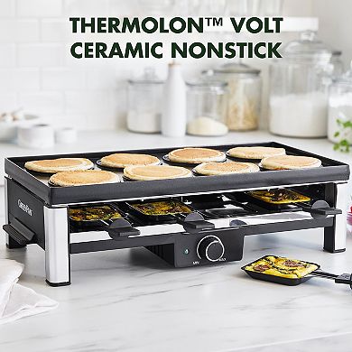 GreenPan Electrics PFAS-Free Ceramic Nonstick Reversible Grill, Griddle & Raclette