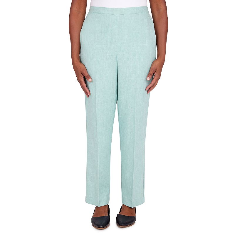 Womens Alfred Dunner Lady Like Chic Straight-Leg Pants, Size: 20, Lt Green