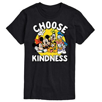 Disney's Mickey Mouse & Friends Big & Tall Choose Kindness Graphic Tee