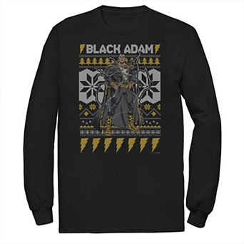 Big & Tall Justice League Black Adam Happy Holidays Tee