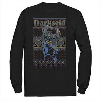 Big & Tall Justice League Darkseid Ugly Sweater Design Tee