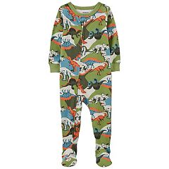 Simple Joys by Carter's Toddler Girls' Snug-Fit Footed Cotton Pajamas, Pack  of 3, Sweets/Floral/Kitten, 5T